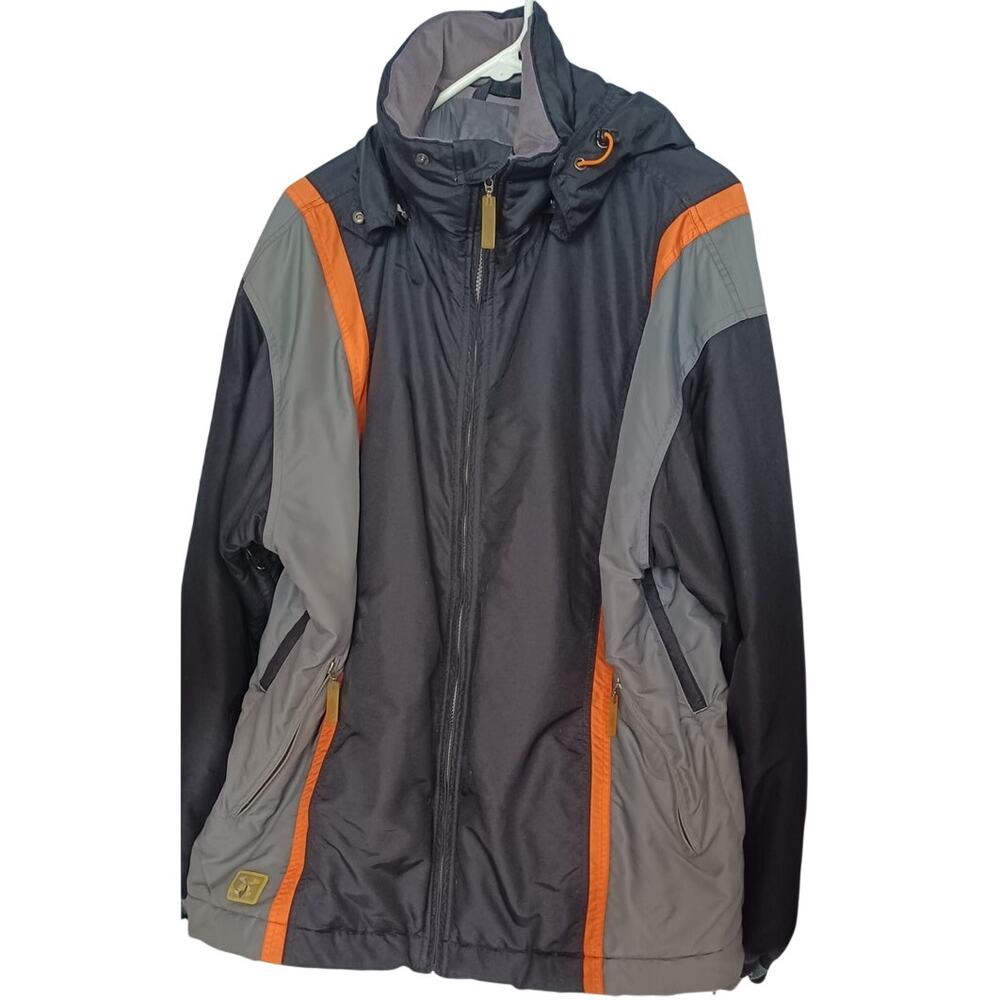 VTG Men's XL Descente North America DNA Ski Snowboard Jacket Gray Full-Zip